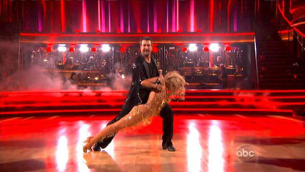 Joey Fatone and Kym Johnson appear in a still from 'Dancing With The Stars: All-Stars' on September 24, 2012.