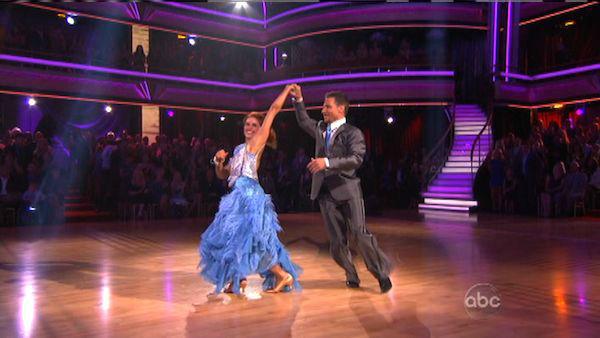 Drew Lachey and Anna Trebunskaya appear in a still from 'Dancing With The Stars: All-Stars' on September 24, 2012.