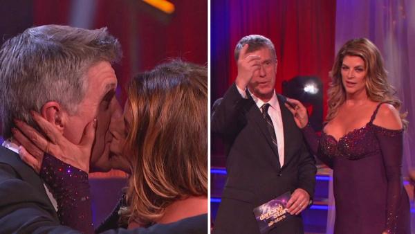 Kirstie Alley kisses Tom Bergeron on the premiere of Dancing With The Stars: All-Stars on Sept. 24, 2012. She said it was to celebrate his Emmy win from the night before. - Provided courtesy of ABC Kirstie Alley kisses Tom Bergeron on the premiere of Dancing With The Stars: All-Stars on Sept. 24, 2012. She said it was to celebrate his Emmy win from the night before. - Provided courtesy of ABC