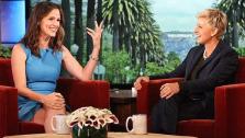 Jennifer Garner appears on The Ellen DeGeneres Show on September 27, 2012. - Provided courtesy of Michael Rozman / Warner Bros