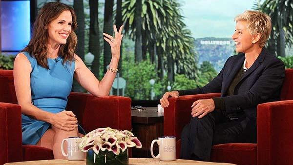 Jennifer Garner appears on The Ellen DeGeneres Show on September 27, 2012. - Provided courtesy of Michael Rozman / Warner Bros Jennifer Garner appears on The Ellen DeGeneres Show on September 27, 2012. - Provided courtesy of Michael Rozman / Warner Bros