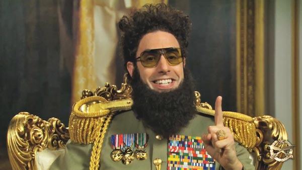 Sacha Baron Cohen appears on the 'Today Show' as his character from the 2012 film 'The Dictator.'