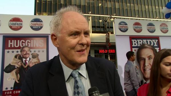 John Lithgow talks to OnTheRedCarpet.com at the Los Angeles premiere of the Will Ferrell-Zach Galifianakis comedy movie 'The Campaign' on Aug. 2, 2012.