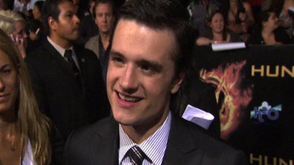 Josh Hutcherson talks to OnTheRedCarpet.com at the Los Angeles premiere of 'The Hunger Games' on March 12, 2012.