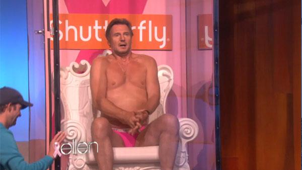 Liam Neeson appears on The Ellen DeGeneres Show on Oct. 1, 2012. - Provided courtesy of Warner Bros. Television Liam Neeson appears on The Ellen DeGeneres Show on Oct. 1, 2012. - Provided courtesy of Warner Bros. Television