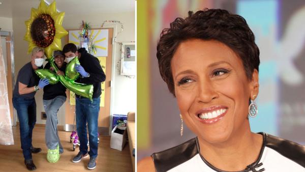 Robin Roberts appears on Good Morning America on Aug. 30, 2012. / Roberts appears with Sam Champion and Josh Elliott in a Twitter photo taken on October 3, 2012. - Provided courtesy of ABC / twitter.com/RobinRoberts Robin Roberts appears on Good Morning America on Aug. 30, 2012. / Roberts appears with Sam Champion and Josh Elliott in a Twitter photo taken on October 3, 2012. - Provided courtesy of ABC / twitter.com/RobinRoberts