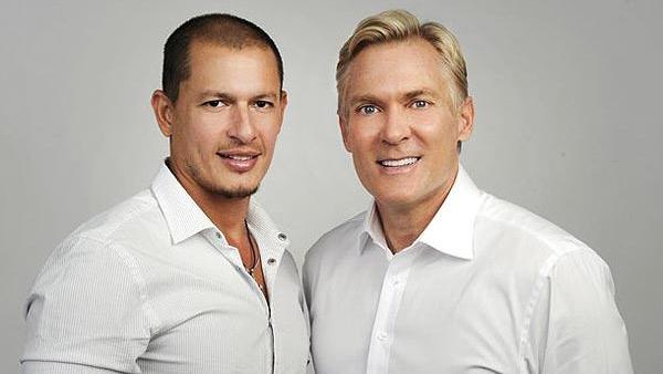 Sam Champion and his fiance Rubem Robierb appear in an undated publicity photo from ABC. - Provided courtesy of ABC Sam Champion and his fiance Rubem Robierb appear in an undated publicity photo from ABC. - Provided courtesy of ABC