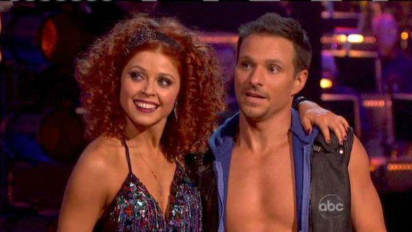 Former member of the boy band 98 Degrees, Drew Lachey and his partner Anna Trebunskaya received 24 out of 30 points from the judges for their Cha Cha Cha on 'Dancing With The Stars: All-Stars,' which aired on October 8, 2012.