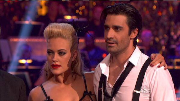 French actor Gilles Marini and his partner Peta Murgatroyd received 25.5 out of 30 points from the judges for their Tango on 'Dancing With The Stars: All-Stars,' which aired on October 8, 2012.