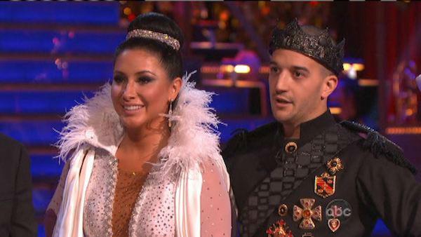 Reality star Bristol Palin and her partner Mark Ballas received 22.5 out of 30 points from the judges for their Paso Doble on Dancing With The Stars: All-Stars, which aired on October 8, 2012. - Provided courtesy of ABC / ABC Reality star Bristol Palin and her partner Mark Ballas received 22.5 out of 30 points from the judges for their Paso Doble on Dancing With The Stars: All-Stars, which aired on October 8, 2012. - Provided courtesy of ABC / ABC