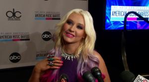 Christina Aguilera talks to OTRC.com in Los Angeles on Oct. 9, 2012, the day she announced the nominees of the 2012 American Music Awards. - Provided courtesy of OTRC