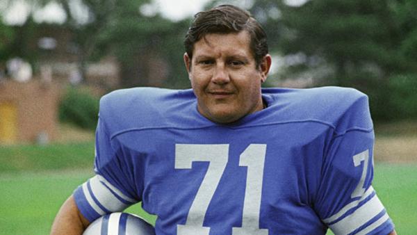 This file photo shows Detroit Lions' Alex Karras.