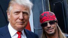 Bret Michaels and Donald Trump appear at an event announcing the cast of the host and real estate moguls NBC show All Star Celebrity Apprentice in New York City on Oct. 12, 2012. - Provided courtesy of NBC Photo / Heidi Gutman