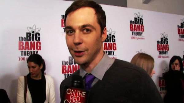 Jim Parsons talks to OnTheRedCarpet.com on Dec. 15, 2011 at a Los Angeles party to celebrate the 100th episode of CBS series 'The Big Bang Theory.'
