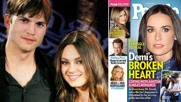 Demi Moore appears on a 2012 cover for People magazine. / Ashton Kutcher and Mila Kunis reunited for FOXs 25TH ANNIVERSARY SPECIAL which aired on April 22, 2012. - Provided courtesy of People / Beth Dubber/FOX Demi Moore appears on a 2012 cover for People magazine. / Ashton Kutcher and Mila Kunis reunited for FOXs 25TH ANNIVERSARY SPECIAL which aired on April 22, 2012. - Provided courtesy of People / Beth Dubber/FOX