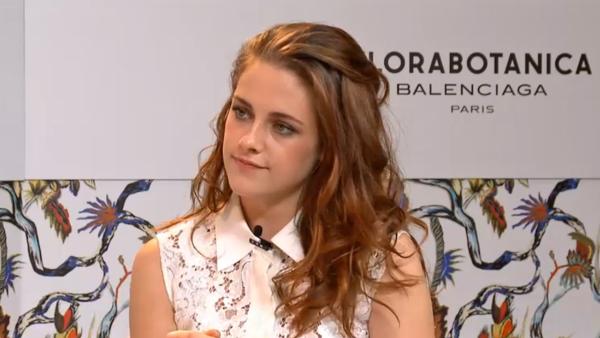 Kristen Stewart appears in an interview for Balenciagas Florabotanica perfume, which was conducted on October 18, 2012. - Provided courtesy of Balenciaga Kristen Stewart appears in an interview for Balenciagas Florabotanica perfume, which was conducted on October 18, 2012. - Provided courtesy of Balenciaga