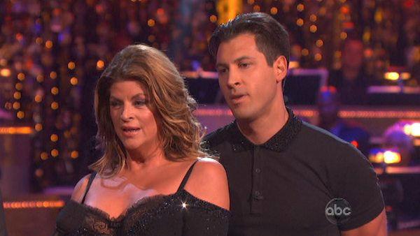 Kirstie Alley and Maksim Chmerkovskiy appear in a still from 'Dancing With The Stars: All-Stars' on October 22, 2012.