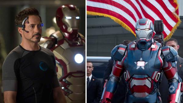 Robert Downey Jr. appears in a scene from the 2013 Marvel film Iron Man 3. / Iron Patriot appears in a scene from Iron Man 3. - Provided courtesy of Zade Rosenthal / Marvel / Walt Disney Pictures Robert Downey Jr. appears in a scene from the 2013 Marvel film Iron Man 3. / Iron Patriot appears in a scene from Iron Man 3. - Provided courtesy of Zade Rosenthal / Marvel / Walt Disney Pictures