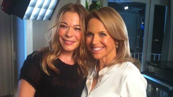 LeAnn Rimes appears with Katie Couric in this photo posted on the talk show hosts Twitter page on Oct. 21, 2012. - Provided courtesy of twitter.com/katiecouric LeAnn Rimes appears with Katie Couric in this photo posted on the talk show hosts Twitter page on Oct. 21, 2012. - Provided courtesy of twitter.com/katiecouric