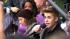 Oprah Winfrey watches on while Justin Bieber...