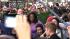 Oprah Winfrey watches on while Justin Bieber...