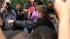 Oprah Winfrey watches on while Justin Bieber...