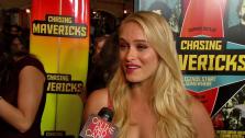 Leven Rambin talks to OTRC.com at the premiere of the film Chasing Mavericks on October 19. - Provided courtesy of none / OTRC