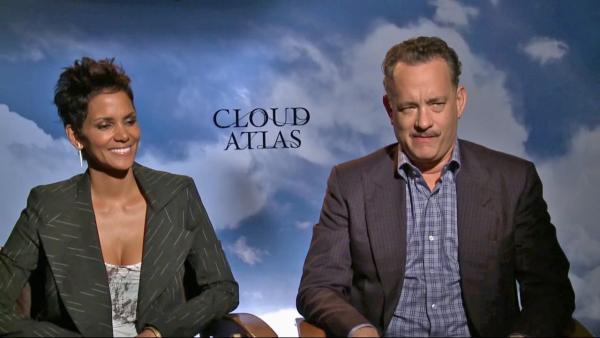 Tom Hanks and Halle Berry appear in an interview for Cloud Atlas with OTRC.com on October 16, 2012. - Provided courtesy of OTRC Tom Hanks and Halle Berry appear in an interview for Cloud Atlas with OTRC.com on October 16, 2012. - Provided courtesy of OTRC