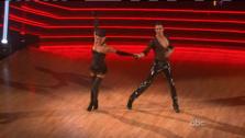 Gilles Marini and Peta Murgatroyd appear in a still from Dancing With The Stars: All-Stars on October 29, 2012. - Provided courtesy of OTRC