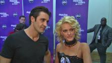 Gilles Marini and Peta Murgatroyd talk to OTRC.com after the Oct. 30, 2012 episode of Dancing With The Stars. - Provided courtesy of ABC