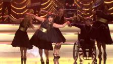 Glee cast members appear in a clip for season 4 in October 2012. - Provided courtesy of Fox