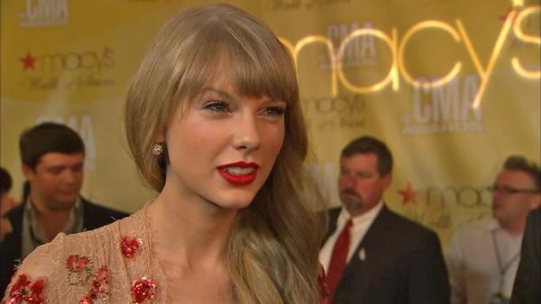 Taylor Swift talks to OTRC.com at the CMA Awards on November 1, 2012. - Provided courtesy of OTRC Taylor Swift talks to OTRC.com at the CMA Awards on November 1, 2012. - Provided courtesy of OTRC
