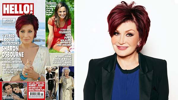Sharon Osbourne appears on the cover of Hello! magazine in November 2012. / Sharon Osbourne appears in a 2012 publicity photo for the CBS daytime show The Talk. - Provided courtesy of Hello magazine / James White / CBS Sharon Osbourne appears on the cover of Hello! magazine in November 2012. / Sharon Osbourne appears in a 2012 publicity photo for the CBS daytime show The Talk. - Provided courtesy of Hello magazine / James White / CBS