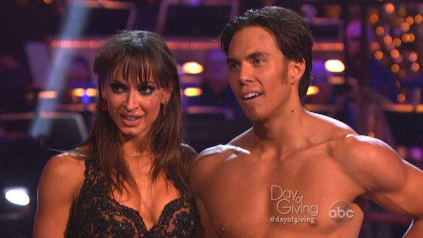 Apolo Anton Ohno and Karina Smirnoff appear in a still from Dancing With The Stars: All-Stars on November 5, 2012. - Provided courtesy of ABC Apolo Anton Ohno and Karina Smirnoff appear in a still from Dancing With The Stars: All-Stars on November 5, 2012. - Provided courtesy of ABC