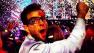 Zachary Quinto rejoices after President Barack Obama is re-elected on Nov. 6, 2012.