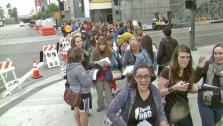 Twilight fans are shown in downtown Los Angeles on Thursday, Nov. 8, 2012. - Provided courtesy of KABC