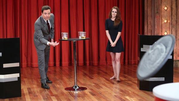 Kristen Stewart appears in a still from the Late Night with Jimmy Fallon show on November 7, 2012. - Provided courtesy of NBC / Peter Kramer Kristen Stewart appears in a still from the Late Night with Jimmy Fallon show on November 7, 2012. - Provided courtesy of NBC / Peter Kramer