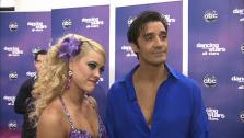 Gilles Marini and Peta Murgatroyd talk to OTRC.com after the November 12, 2012 episode of Dancing With The Stars. - Provided courtesy of ABC