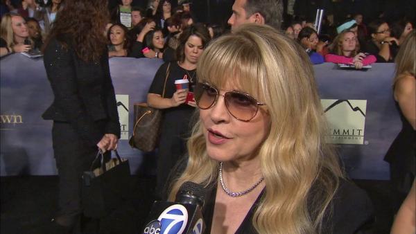 Stevie Nicks talks to OTRC.com at the premiere of Twilight: Breaking Dawn - Part 2 at the Nokia Theatre L.A. Live in Los Angeles on Nov. 12, 2012. - Provided courtesy of OTRC Stevie Nicks talks to OTRC.com at the premiere of Twilight: Breaking Dawn - Part 2 at the Nokia Theatre L.A. Live in Los Angeles on Nov. 12, 2012. - Provided courtesy of OTRC