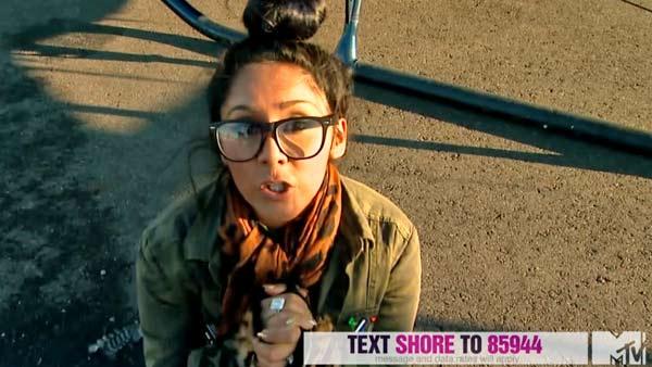 Snooki appears in an MTV video urging fans to take part in the cast of Jersey Shores live benefit event, Restore the Shore, which airs on November 15. - Provided courtesy of MTV Snooki appears in an MTV video urging fans to take part in the cast of Jersey Shores live benefit event, Restore the Shore, which airs on November 15. - Provided courtesy of MTV