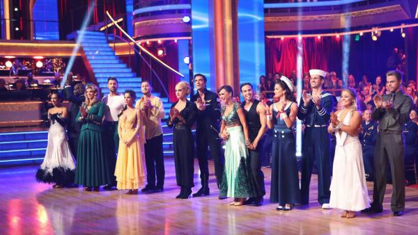 The cast appears in a still from week 8 of Dancing With The Stars: All-Stars, which aired on Nov. 12, 2012. - Provided courtesy of ABC / Adam Taylor The cast appears in a still from week 8 of Dancing With The Stars: All-Stars, which aired on Nov. 12, 2012. - Provided courtesy of ABC / Adam Taylor