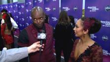 Emmitt Smith and Cheryl Burke talk to OTRC.com after the November 19, 2012 episode of Dancing With The Stars. - Provided courtesy of OTRC