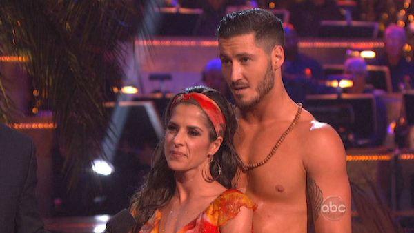 Kelly Monaco and Valentin Chmerkovskiy appear in a still from 'Dancing With The Stars: All-Stars' on November 19, 2012.