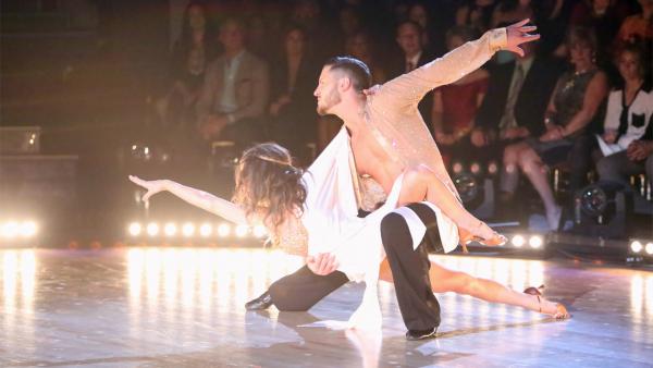 'General Hospital' actress Kelly Monaco and her partner Valentin Chmerkovskiy received 28.5 out of 30 points from the judges for their Rumba on 'Dancing With The Stars: All-Stars' on Monday, Nov. 19, 2012.