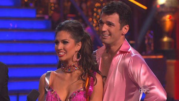 Melissa Rycroft and Tony Dovolani appear in a still from 'Dancing With The Stars: All-Stars' on November 26, 2012.