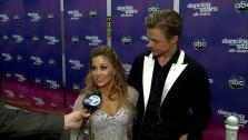 Shawn Johnson and Derek Hough talk to OTRC.com after the November 26, 2012 episode of Dancing With The Stars. - Provided courtesy of OTRC