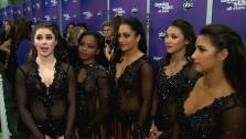 Olympians Gabby Douglas, McKayla Maroney, Aly Raisman, Kyla Ross, and Jordyn Wieber talk to OTRC.com after the November 26, 2012 episode of Dancing With The Stars. - Provided courtesy of OTRC