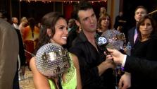 Melissa Rycroft and Tony Dovolani after the Dancing With The Stars: All-Stars finale on November 27, 2012. - Provided courtesy of KABC