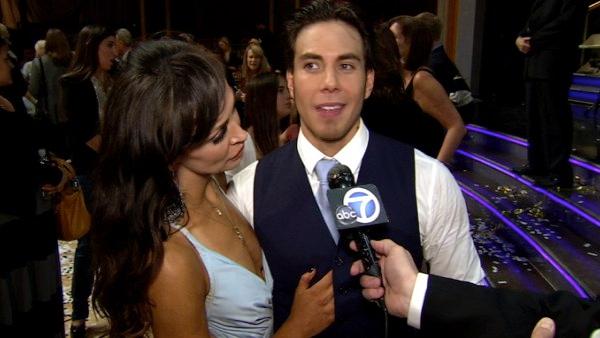 Apolo Anton Ohno and Karina Smirnoff talk to OTRC.com after the Dancing With The Stars: All-Stars finale on November 27, 2012.