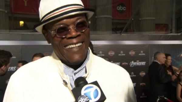 Samuel L. Jackson appears at the premiere of 'The Avengers' in Los Angeles on April 11, 2012.